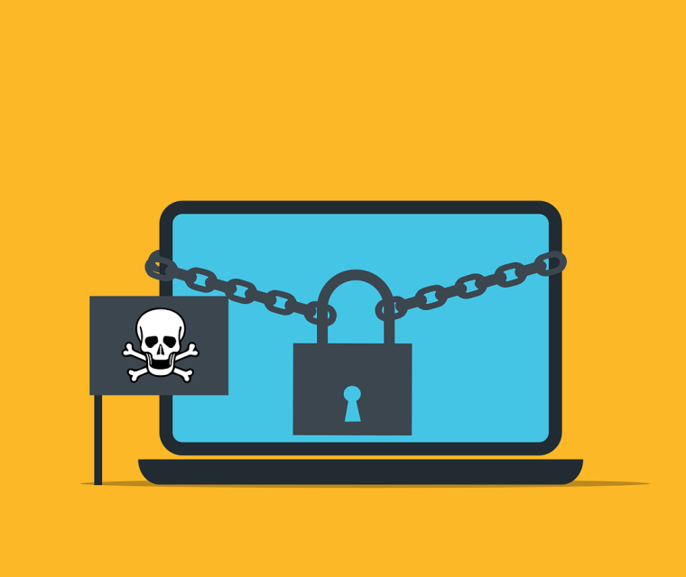 Free malware ransomware scam vector